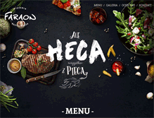 Tablet Screenshot of pizzeriafaraon.pl